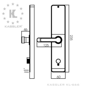 Thông số kĩ thuật của khóa điện tử Kassler KL 666